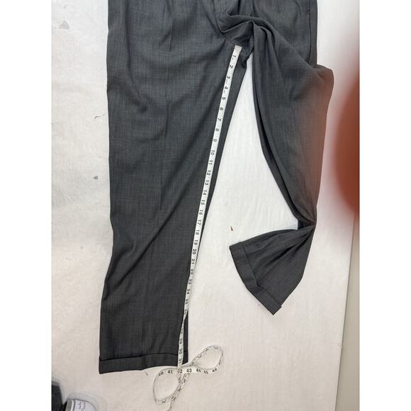 Perry Ellis Men's Dress Pants Trousers Gray Pleated Straight Men's Size 34 * 32 - Picture 5 of 9